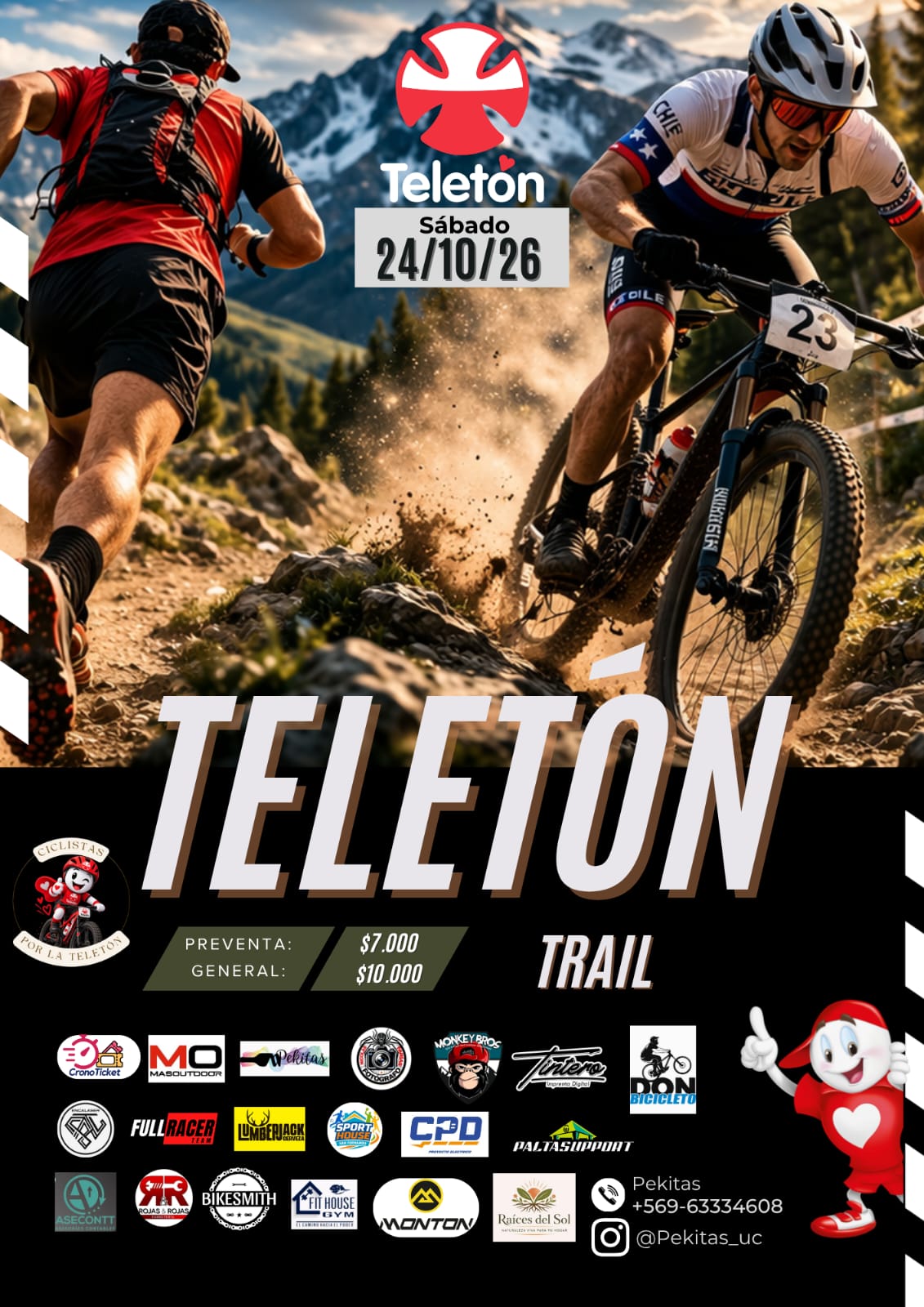 Afiche TELETÓN 2026 - Trail Running
